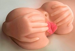 Вагина и анус LoveToy объемная из киберкожи 601