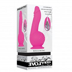 Вибратор Evolved Ballistic розовый с ультом д/у