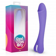 Вибратор Good Vibes Only Gili перезаряжаемый из медицинского силикона фиолетовый