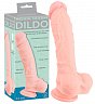Фаллоимитатор Medical Silicon Dildo из медицинского силикона реалистичный с мошонкой 24 см