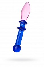 Фаллоимитатор Sexus Glass двусторонний стеклянный 20 см