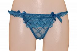 Трусики из сеточки с кружевом и бантиками