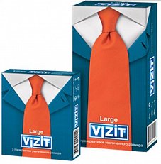 Презервативы увеличенного размера VIZIT Large 12 шт.
