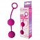 Вагинальные шарики Cosmo Lady's balls из силикона темно-розовые