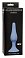 Анальная втулка Lola Toys Slim Anal Plug large силиконовая синяя