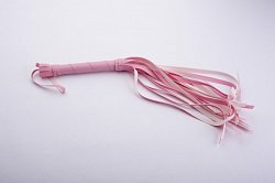 Флогер розовый гладкий из искусственной кожи 20 хвостов