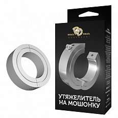 Кольцо утяжелитель Джага Джага на мошонку металлическое большое на винте диаметр 5,2 см