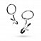 Фото-1 Зажимы для сосков с кольцами Easytoys Nipple Clamps