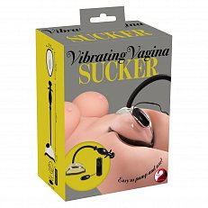 Помпа вагинальная Vibrating Vagina Sucker с вибрацией прозрачная
