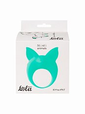 Виброкольцо эрекционное Lola Games Mimi Animals Kitten Kyle бирюзовое