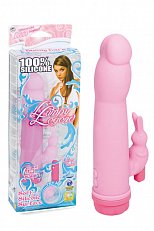 ВибраторLumpy Legend с клиторальным стимулятором 16,5 см