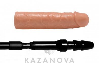 Фото-2 Фаллоимитатор на выдвижной штанге Master Series Dick Stick телесный 17,5 см