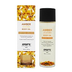 Массажное масло 100 мл Exsens Amber Jojoba с камнями