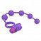 Фото-3 Вибронасадка EasyToys Triple Plesure с анальной цепочкой фиолетовая