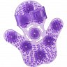 Фото-3 Перчатка массажная Roller Balls Massager фиолетовая
