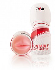Мастурбатор B-LINK Portable Masturbator в колбе со входом в виде рта