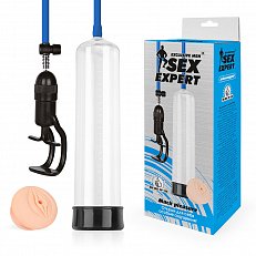 Вакуумная помпа Sex Expert Exclusive man прозрачная 164
