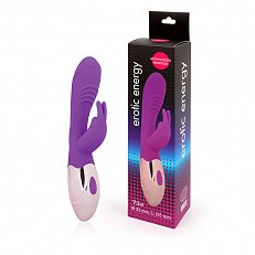 Вибратор Erotic Energy с клиторальной стимуляцией 10 режимов из силикона фиолетовый 265