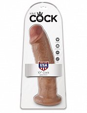 Фаллоимитатор на присоске из ПВХ 8 King Cock реалистичный коричневый 26 см