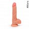 Фото-1 Фаллоимитатор EroWoman Realistic телесный реалистичный с мошонкой на присоске 20 см 068