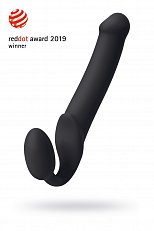Страпон женский STRAP-ON-ME анатомический черный XL