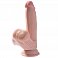 Фото-2 Фаллоимитатор King Cock Plus Fanta Flesh 3D реалистичный на присоске телесный 15,2 см