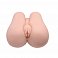 Фото-2 Мастурбатор Crazy Bull Vagina and Anal в виде попки из киберкожи с двумя входами и вибрацией