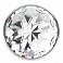 Фото-2 Анальная втулка Lola Toys Diamond Sparkle Large металлическая серебристая с прозрачным кристаллом
