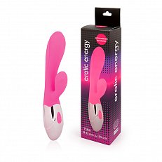 Вибратор Erotic Energy с клиторальной стимуляцией 10 режимов из силикона розовый 263