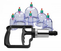 Набор вакуумных помп Sukshen 6 Piece Cupping Set with Acu-Points