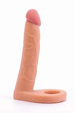 Насадка для двойного проникновения LoveToy Double 15 см телесная