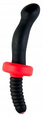 Вибратор с ручкой Black&Red многопрограммный черный 16,5 см