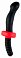 Вибратор с ручкой Black&Red многопрограммный черный 16,5 см