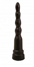 Анальная ёлочка LoveToy чёрная 20 см 500