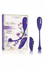 Виброяйцо с электростимуляцией CalExotics Impulse с пультом ДУ перезаряжаемое из силикона