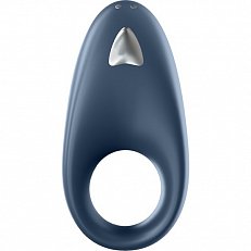 Кольцо Satisfyer Powerful One темно-синее эрекционное с вибрацией