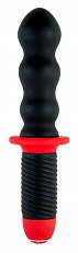 Вибратор Black&Red с двойным мотором черный