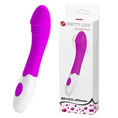 Вибратор Pretty Love Elemental многорежимный из силикона фиолетовый