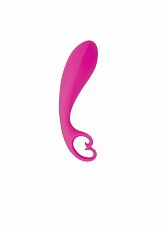 Универсальный стимулятор Cosmo с кольцом из силикона фиолетовый 11 см