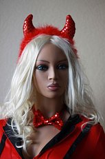 Комплект Дьволица: рожки, хвост и бабочка