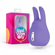 Минивибратор Good Vibes Only Tedy перезаряжаемый из медицинского силикона фиолетовый