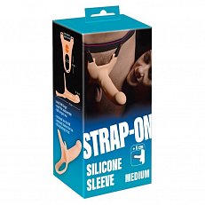 Страпон мужской You2Toys Strap-On Medium полый из силикона телесный