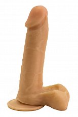 Фаллоимитатор с мошонкой на присоске реалистичный LoveToy 17,5 см 600