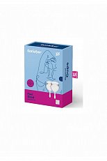 Менструальные чаши Satisfyer Feel Good из силикона прозрачные 2 шт.