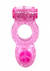 Виброкольцо эрекционное Lola Toys Ringer розовое