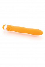 Вибратор многоскоростной пластиковый Sexus оранжевый 18 см