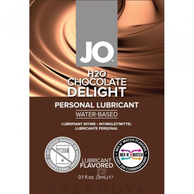 Любрикант для орального секса 3 мл JO H2O Chocolate Dilight 