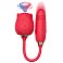 Вакуум-волновой бесконтактный стимулятор клитора Rose Vibrator с вибрацией 10 режимов красный