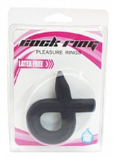 Эрекционное кольцо Cock Ring Pleasure черное