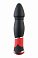 Фото-1 Вибратор ToyFa Black&Red рельефный черный 17 см